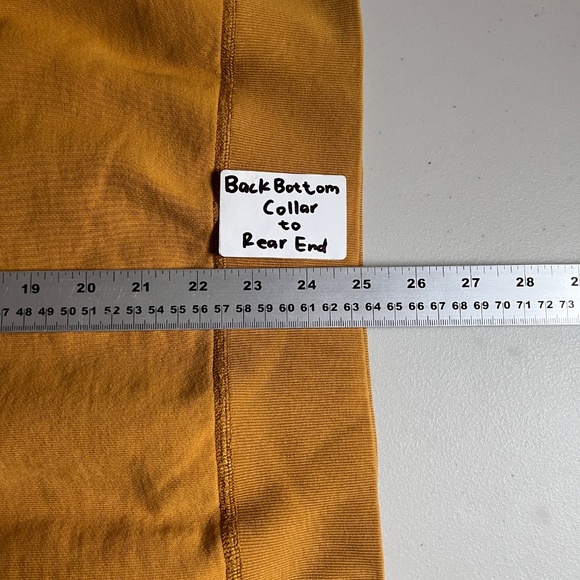 Reigning Champ Pima Cotton Crewneck Sweatshirt - Men's Size S - Mustard Yellow - Picture 8 of 8